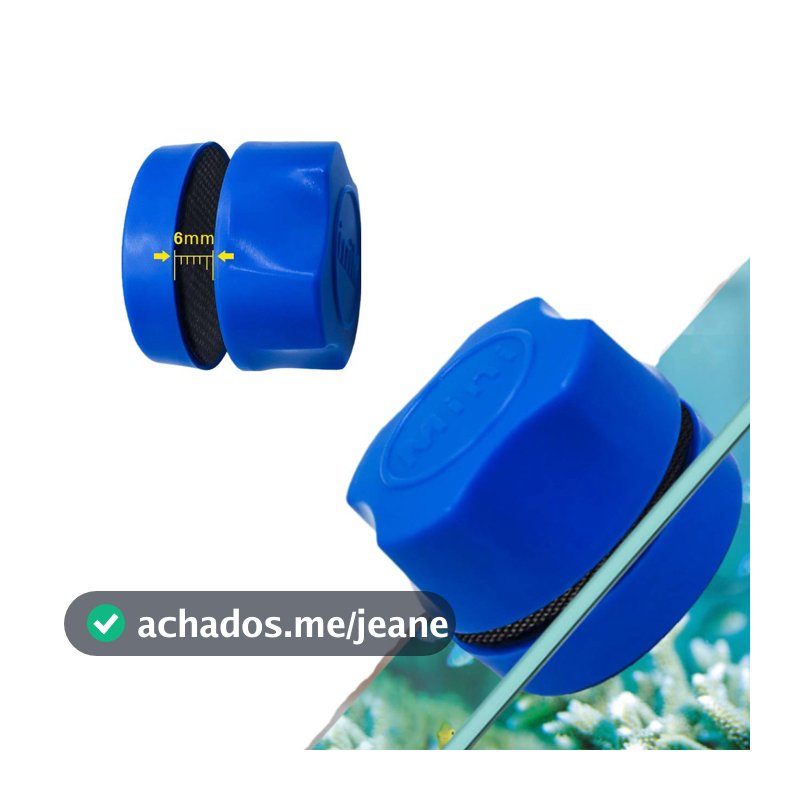 Limpador Magnético 6mm mini limpador vidro aquário limpa vidro