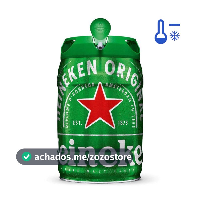 Cerveja Premium 5L Barril Heineken - Gelado