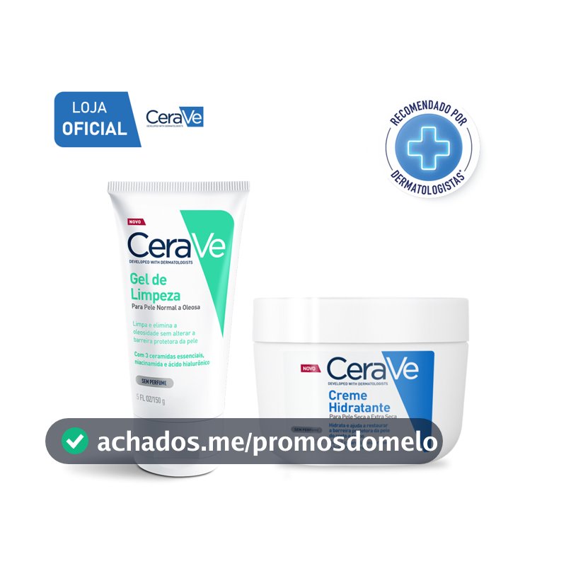 Kit CeraVe Gel de Limpeza Facial 150g + Creme Hidratante Corporal 85g