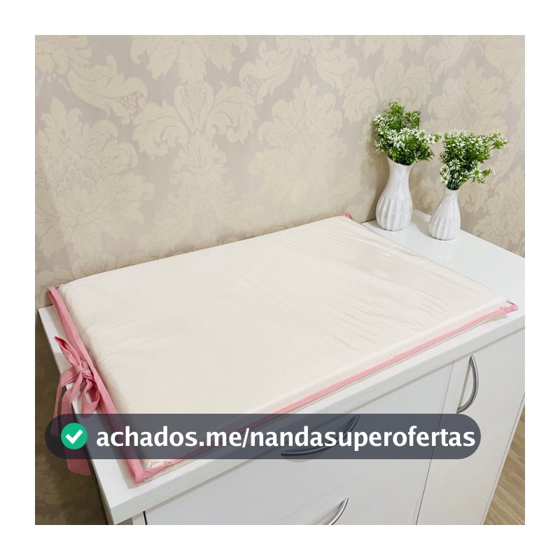 Trocador Plastificado de Nenem Com Amarras  - Oferta - Bebe - Atenas