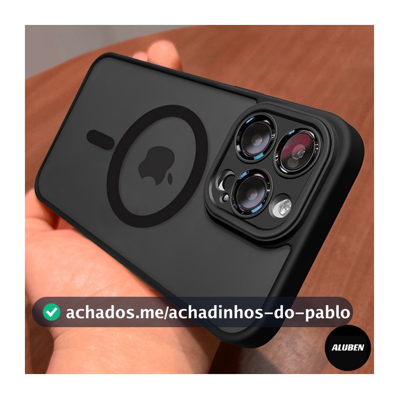 ALUBEN Capa De Carga Choque Magsafe de capinha celular fosca (1)De Celular compatível com iPhone 17 11 13 14 15 Pro Max