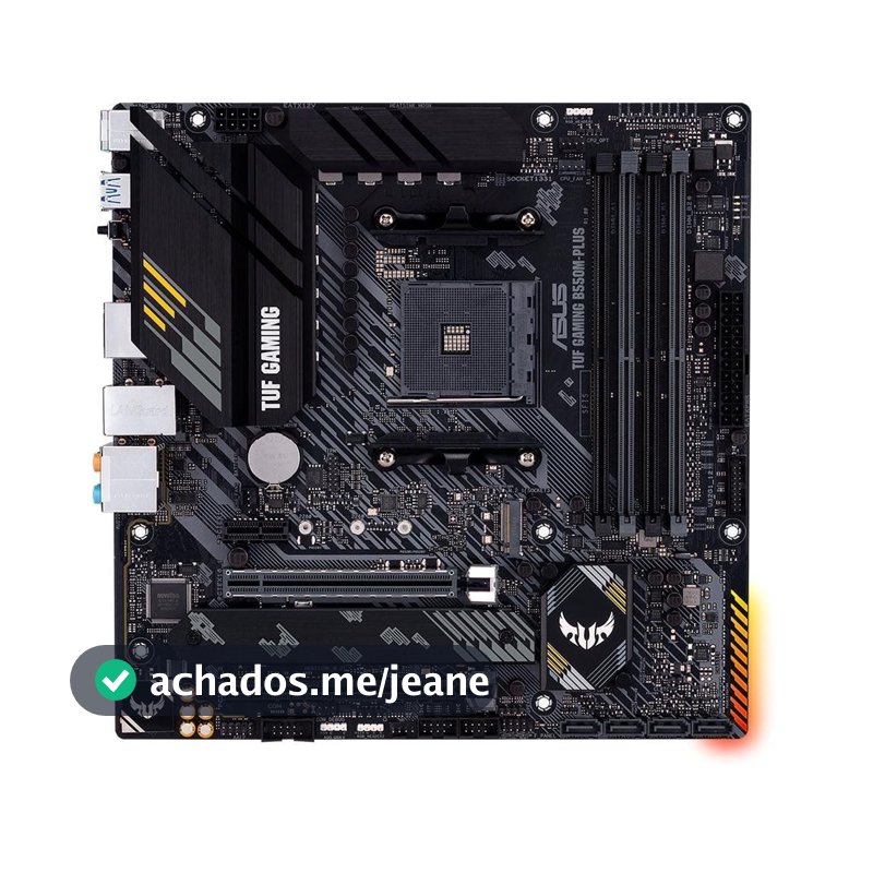 Placa-Mãe AMD AM4 Asus TUF GAMING B550M-Plus - 90MB14A0-C1BAY0