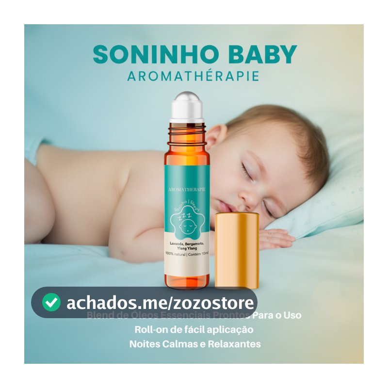 Aromaterapia Soninho Bebê Natural Blend Óleos Essenciais Aromathérapie