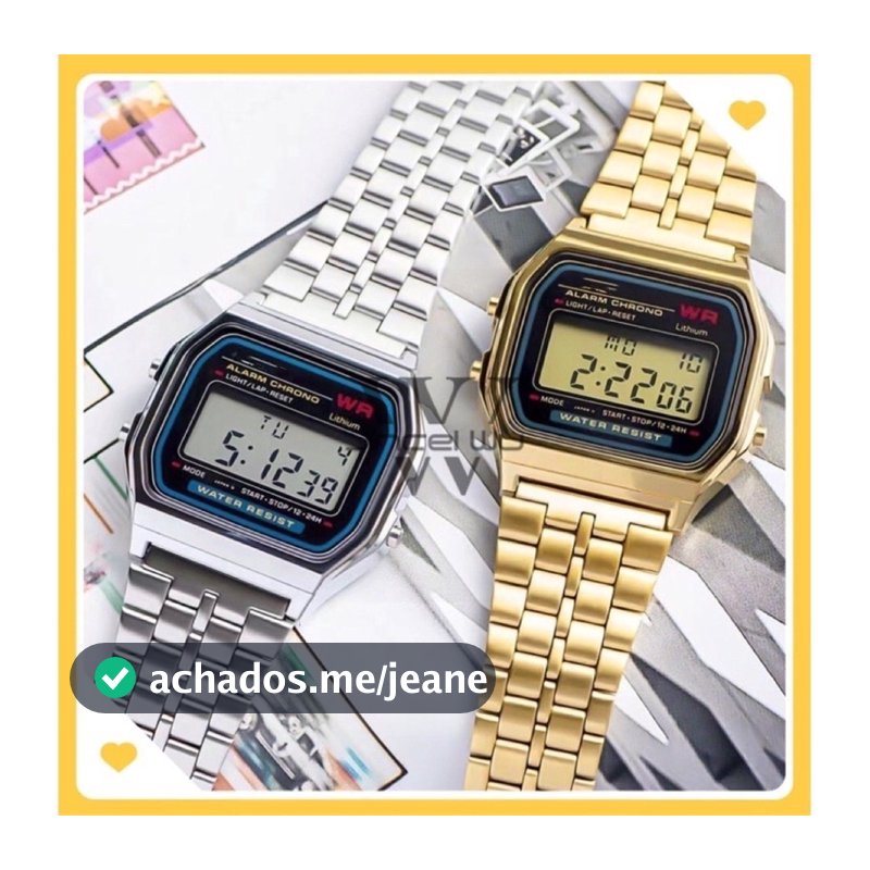 Relógio Digital LED Para Homens Relógios De Luxo Em Metal Prata Dourada Mulheres Eletrônicos De Pulso De Aço Completo