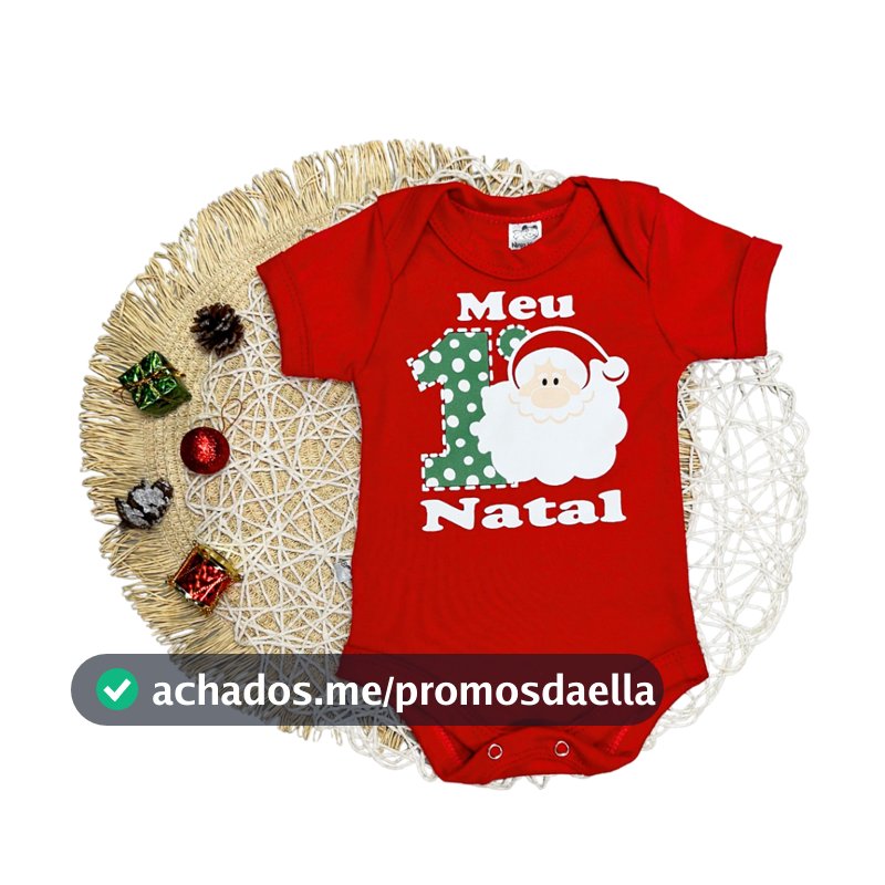 Body Natal Bebe Menina e Menino 100% Algodão Mesversario