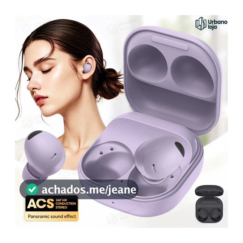 Fones De Ouvido Buds 2 Pro TWS Bluetooth Cancelamento Ativo De Ruído HiFi Sem Fio Esportes À Prova D'água HD Chamadas-BL