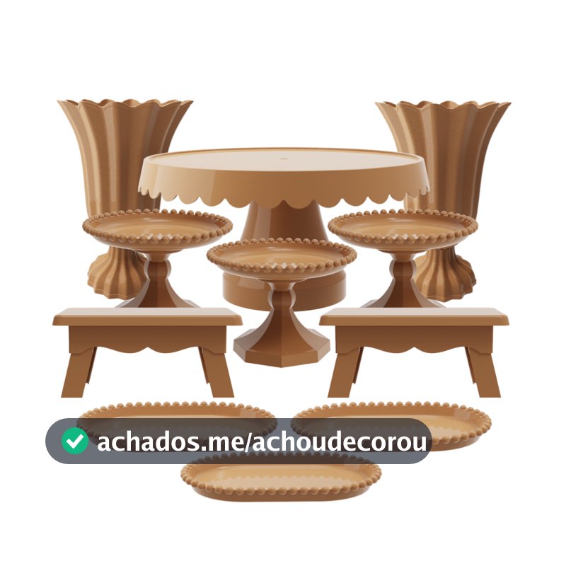 Kit Eventos 11 Peças Boleira Vasos Decorações
