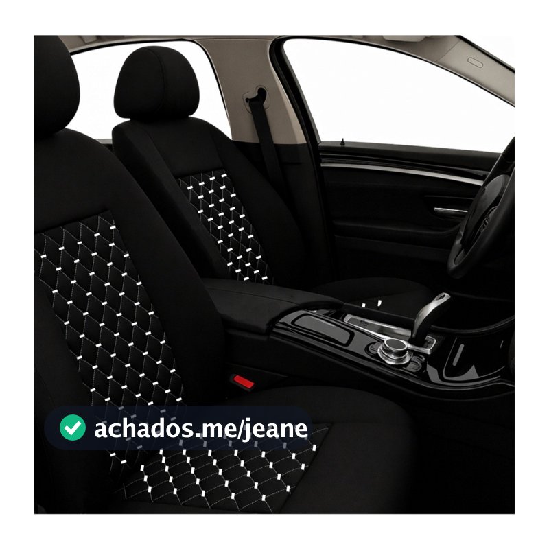Capa de Banco Automotivo Carro Tecido Grosso Diamantado Reforçado Linha Prime Monshell