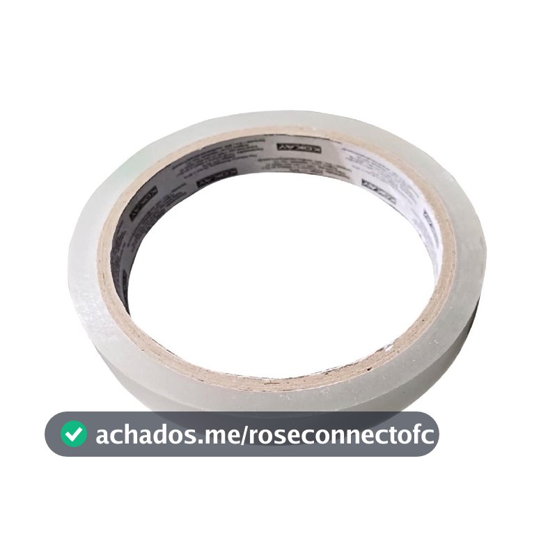 5x Fita Adesiva 18mm X 50m Transparente - Multiúso 50m