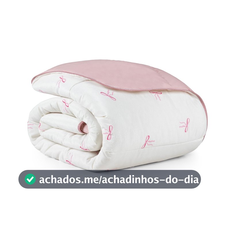 Edredom 01 Peça 100% Algodão Dupla Face Matelado com viés Queen King Solteiro Vivale