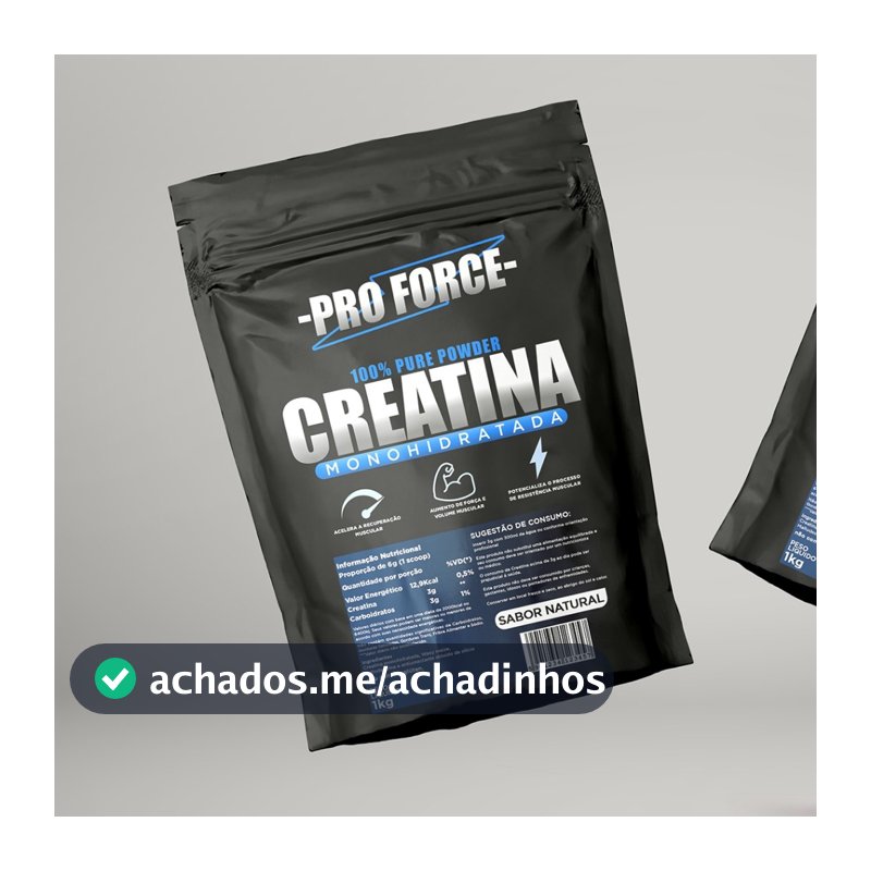 CREATINA PRO FORCE MONOHIDRATADA 1KG | 100% PURA