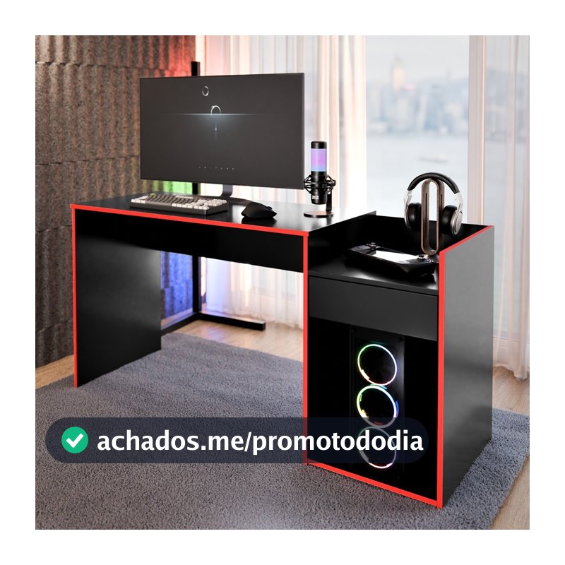 Escrivaninha Mesa Gamer Eros Para Computador