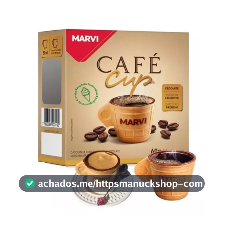 Xicara Cafe Cup Casquinha Comestivel Escritorio Sustentavel - Marvi