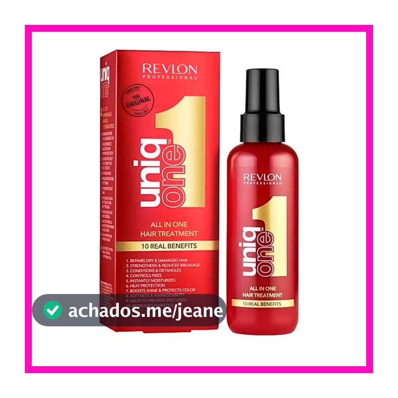Revlon Uniq One Leave-In 150ml (Tratamento Capilar 10 em 1) Indicado para todos tipos de cabelo