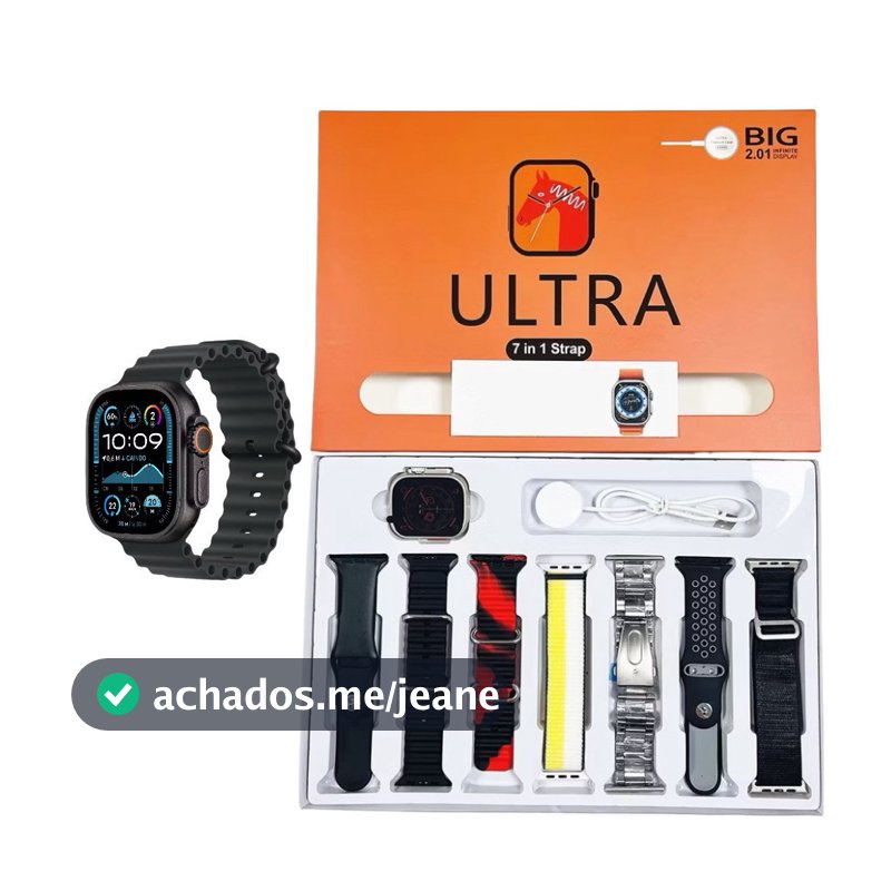 Smartwatch 7 Em 1 Alças 49mm Full Touch Screen Sport  alex