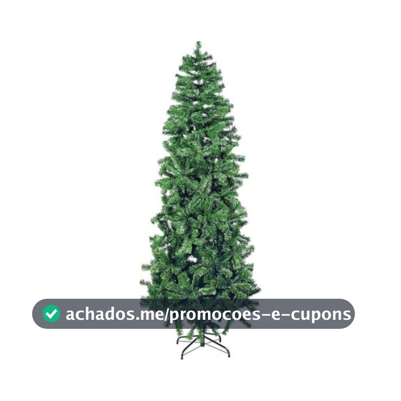 Arvore de Natal 180cm Slim Luxo Estreita 800 Galhos Pinheiro Natalino Decoracao Premium