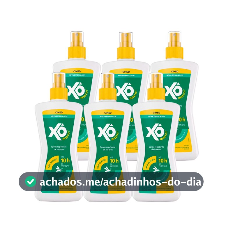 Kit 6 Unidades Repelente Xô Inseto 200ml