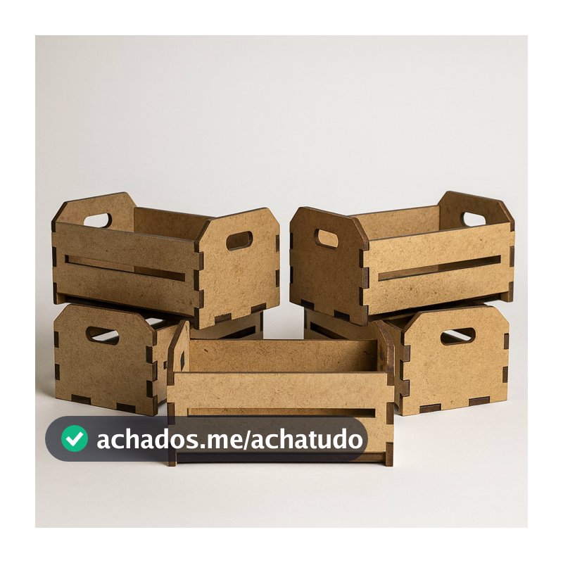 Kit  Mini Caixotes Cru Mdf Para Decorações Lembrancinhas Festas Junina Aniversários Artesanatos