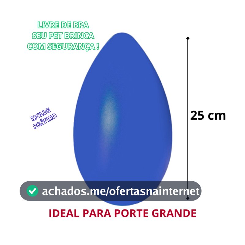 Brinquedo Interativo Mordedor Anti Stress Para Cachorro Ovo Fujão Porte GRANDE Pet