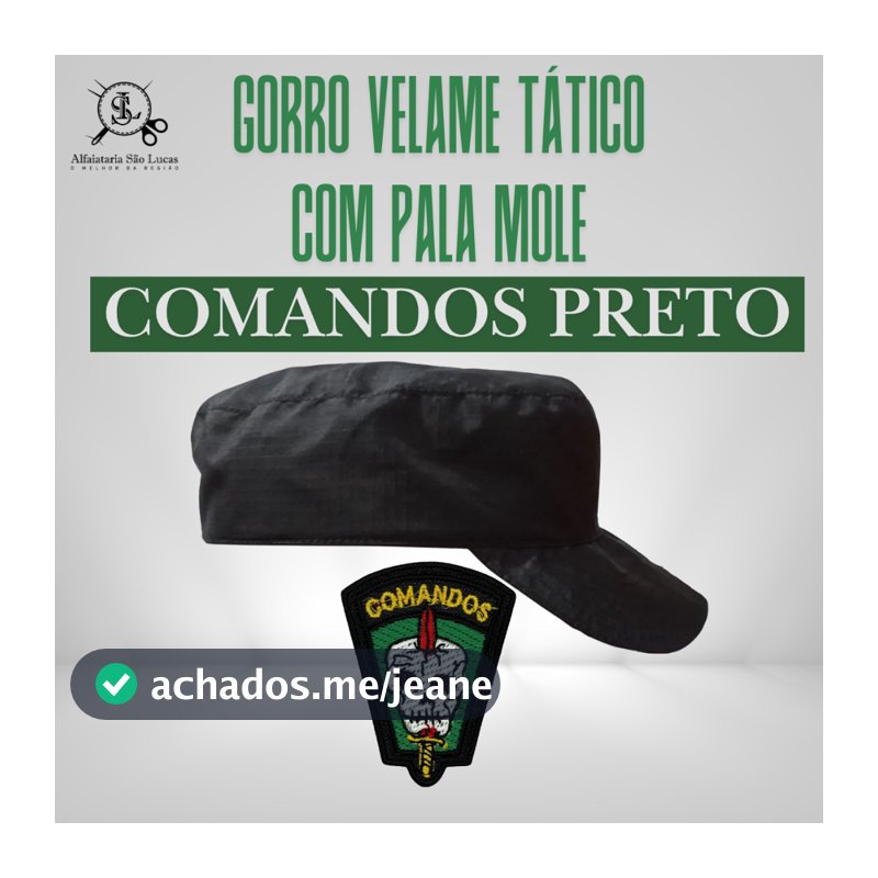 Gorro tático estilo velame com pala mole + KIT Gorro e Bordado