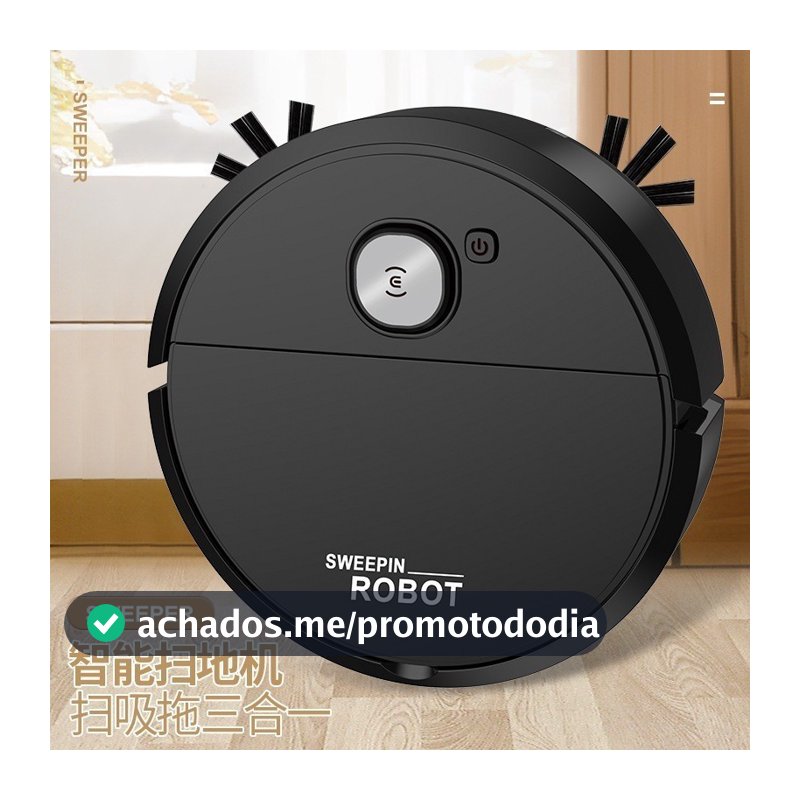 B&BRobô Varredora/Aspirador De Pó  Automática 3 Em 1 Limpeza Doméstica Robótico Inteligente E Silencioso