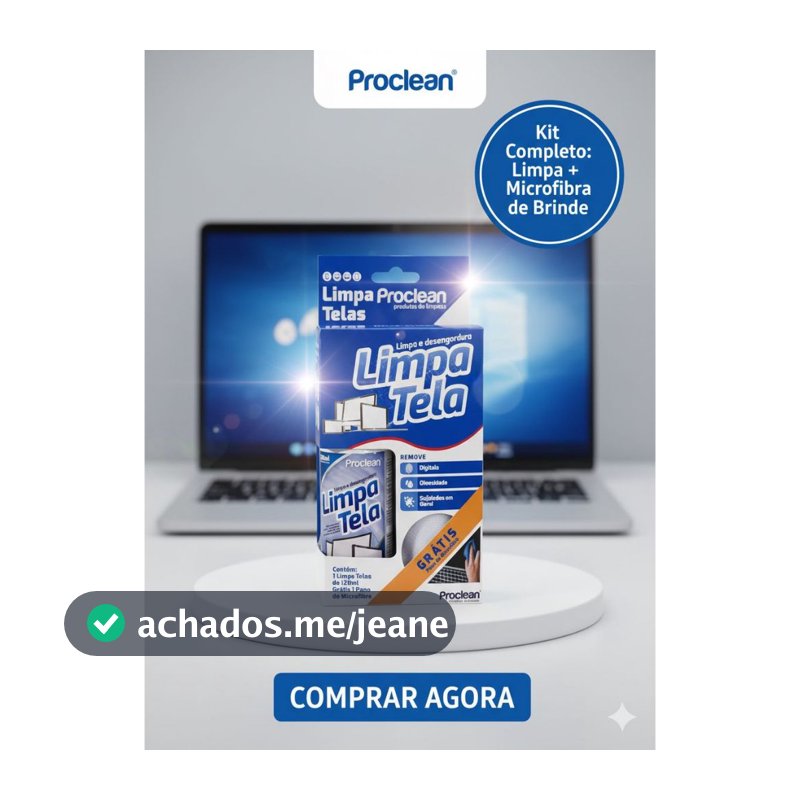 Limpa óculos, celular e telas em geral, kit produto e flanela