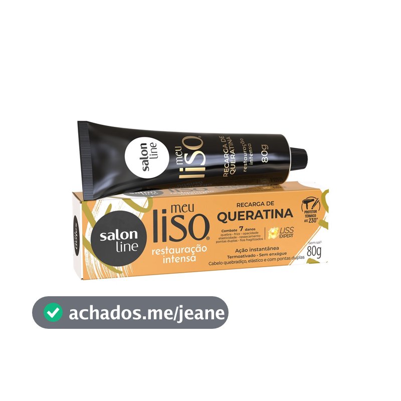 Recarga de Queratina Meu Liso Restauração Intensa 80g