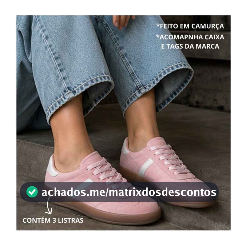 Tenis Feminino Casual Estiloso zlg Camurça