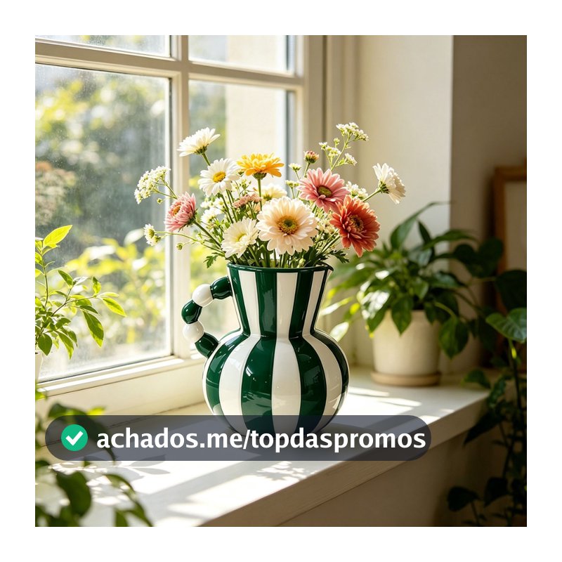 Vaso De Cerâmica Listrado Retrô Americano , Ornamento Decorativo Ambiente Para Decoração De Casa De Mesa De Sala De Esta