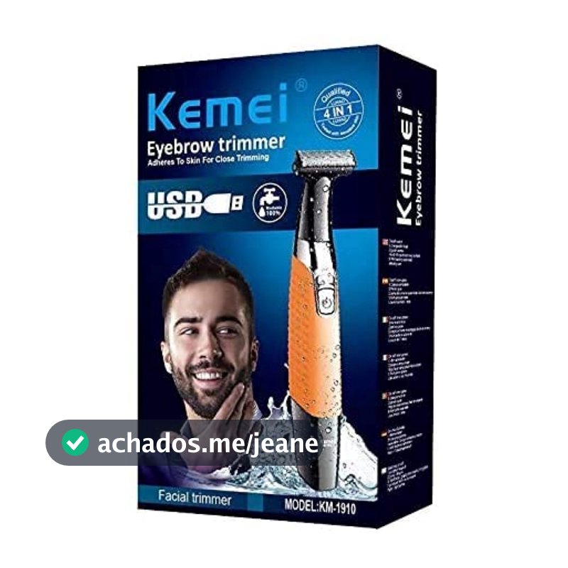 Barbeador Aparador De Pelo Prova D'água Kemei Km-1910 100v/240v