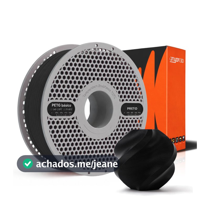 Filamento Impressão 3d 1,75mm 1kg Onyon3d Petg Carretel Removível