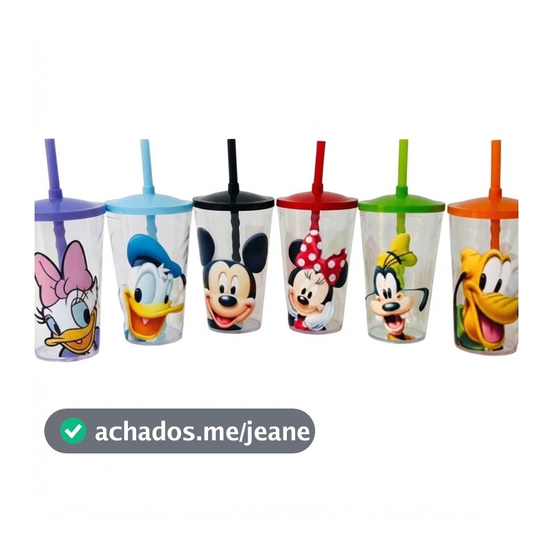 kit 10 Copo premium Personalizado  - Min - personagens - copo twist Lembrancinha Festa Infantil Premium