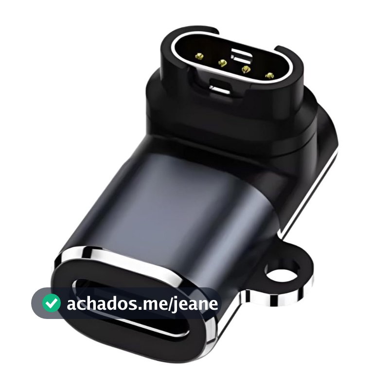 Adaptador Garmin Tipo C USB-C Carregador para Fenix 8 7 7X 6S Forerunner 955 965 945 Smartwatch