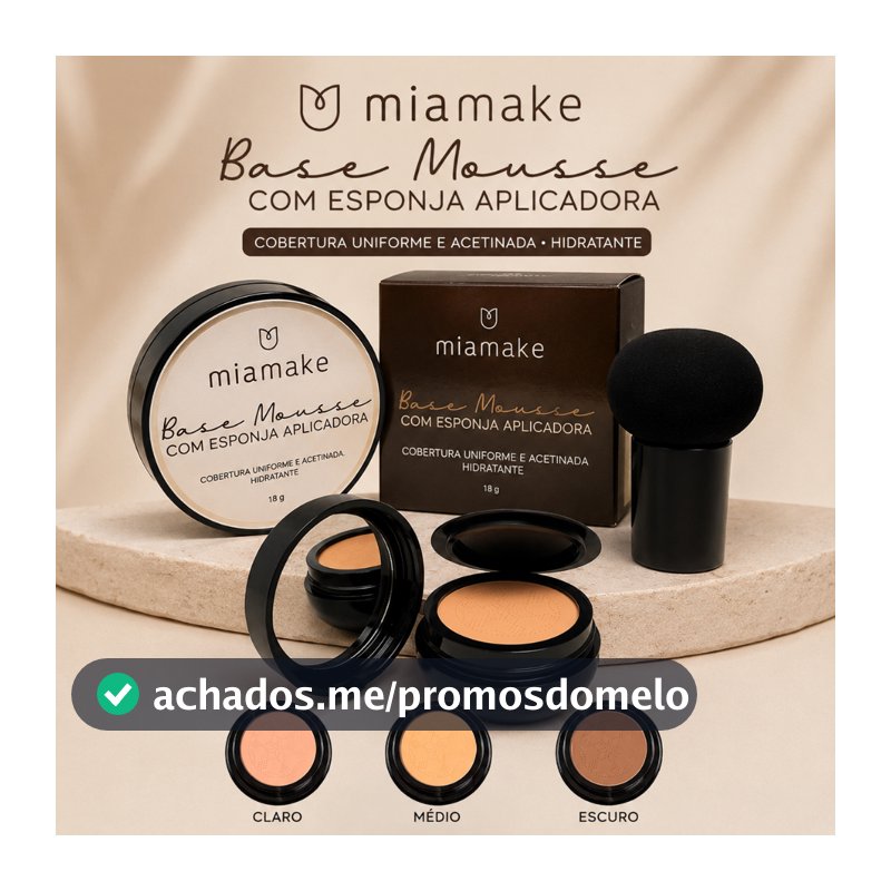BB Cream/Base/Corretivo com Esponja com Formato de Cogumelo / Base Clareador Maquiagem Creme Clareador Cor Marfim e Natu