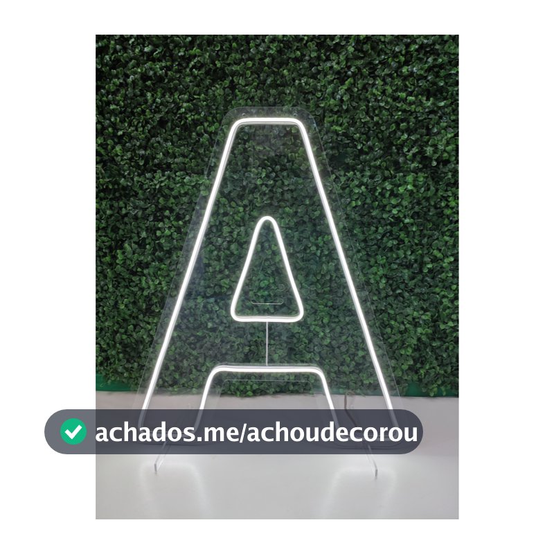 Placa neon Led Letras de A - Z 50cm valor unitário