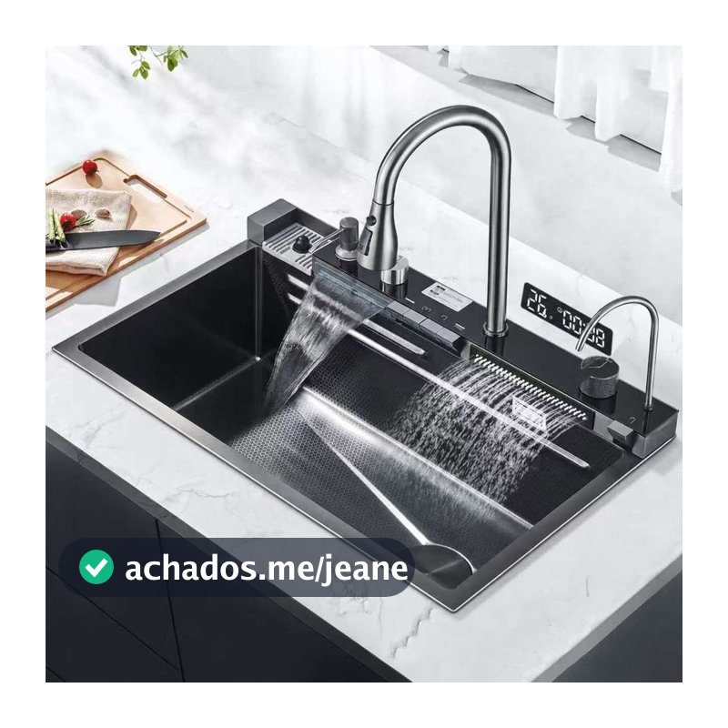 Kit Cuba Cozinha Gourmet Completa Inox Torneira Bancada 4 Funções Torneira Cuba Para Pia De Cozinha