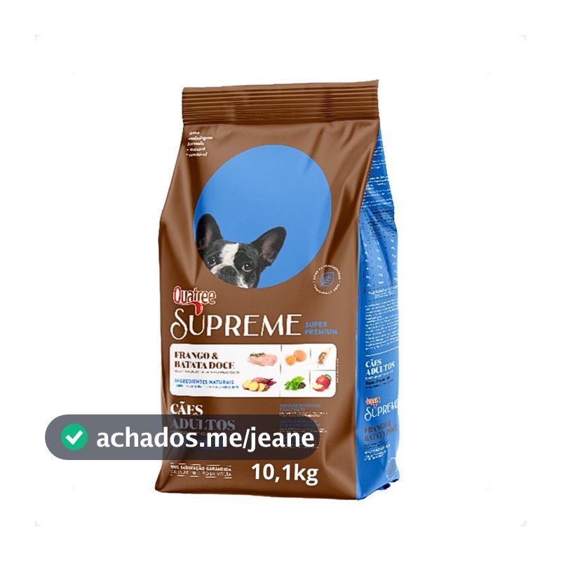 Ração Quatree Supreme Cães Adultos Raças Pequenas - 10,1Kg
