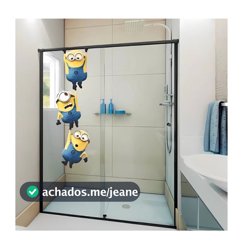 Adesivo Infantil Minions Decorativo Banheiro Porta Festa