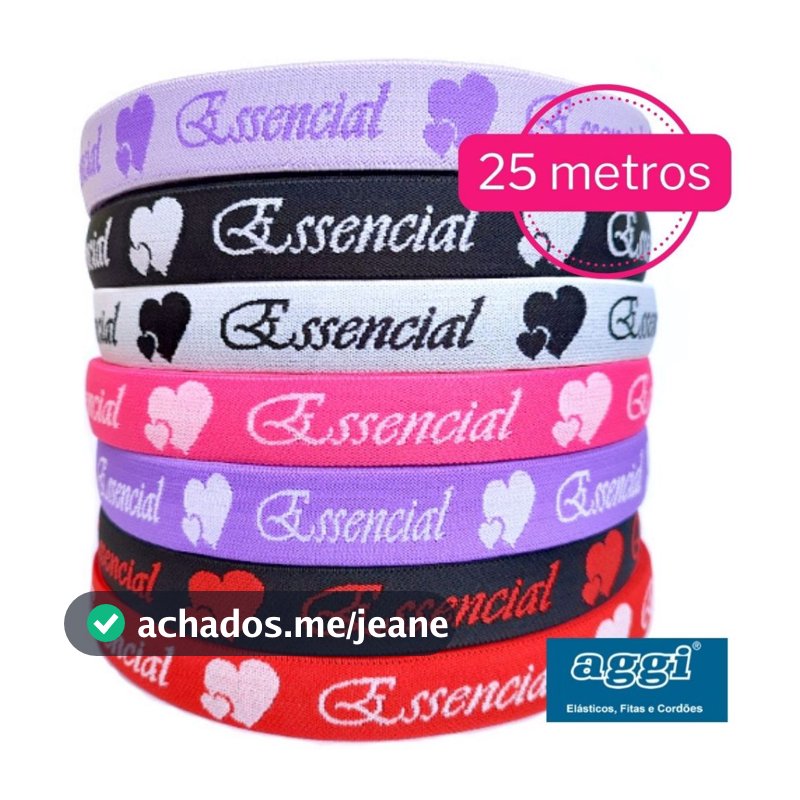 Elástico Personalizado Feminino para Calcinha Essencial AGGI - 25mm