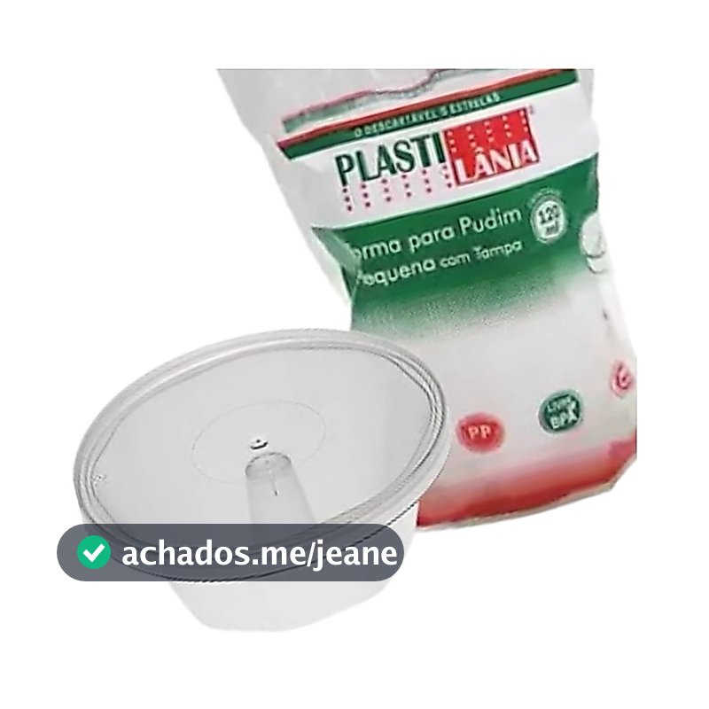 KIT 50 FORMAS DE PUDIM  120ml (Forneáveis) Plastilania