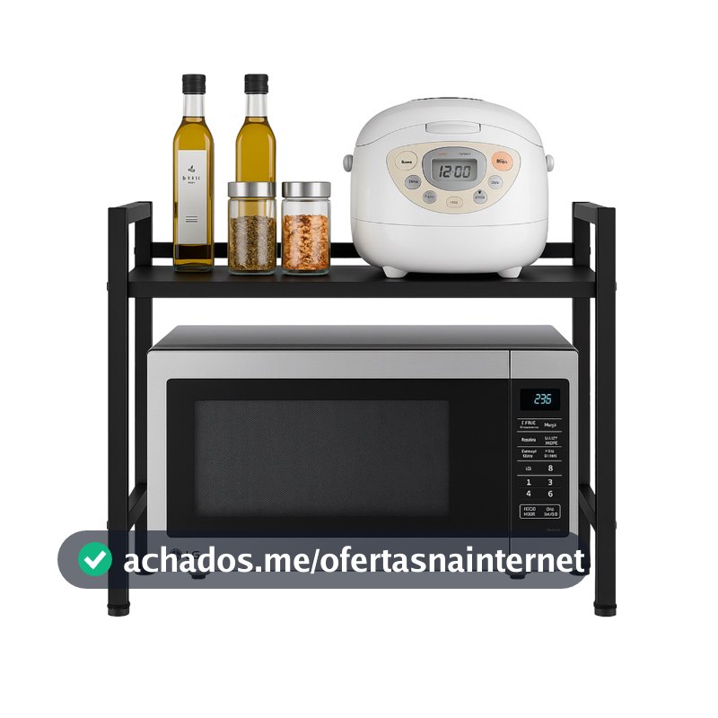 Rack Metálico Multiuso Decoteam Ajustável Para Microondas
