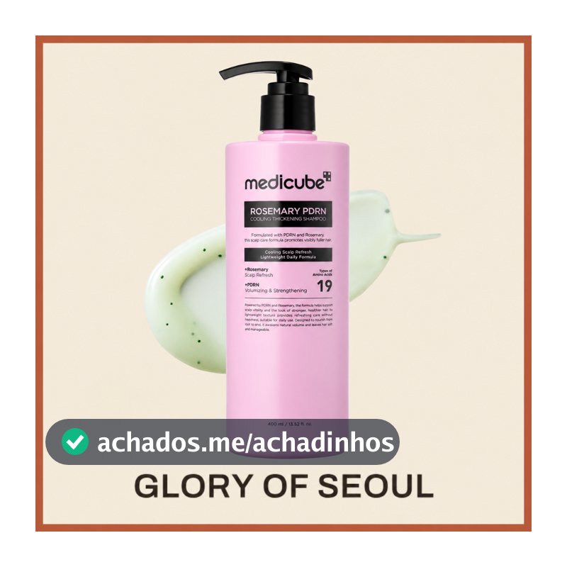 MEDICUBE Rosemary PDRN Cooling Thickening Shampoo, 400ml