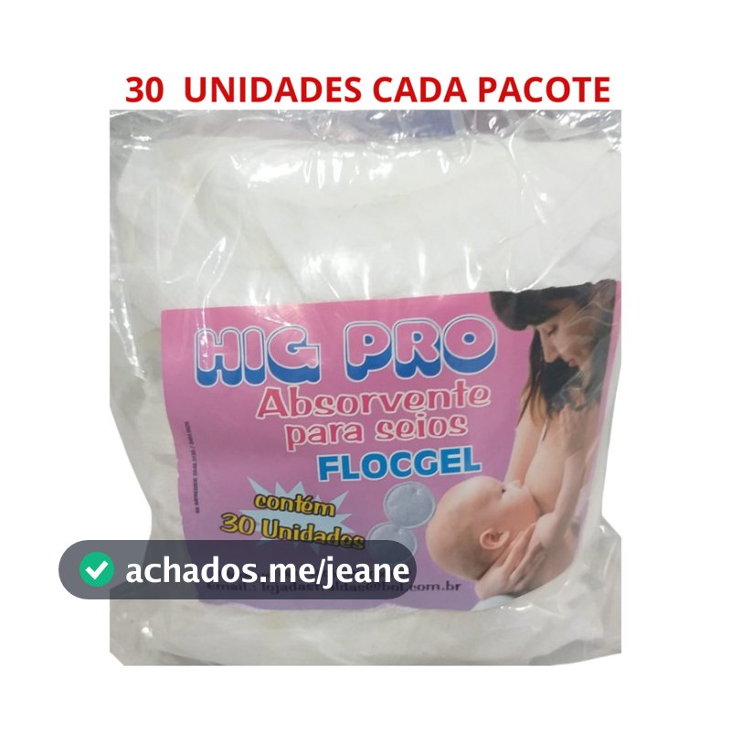 Absorvente De Seios Higpro 30 Unidades  DIA E NOITE