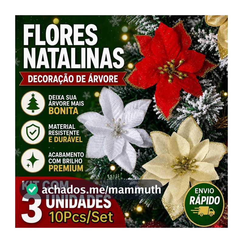 (10 Unidades/Pacote) 13cm Borda Dourada Decoração De Natal Simulado Tecido Floral Guirlanda Fornecimento De Festa De Fer