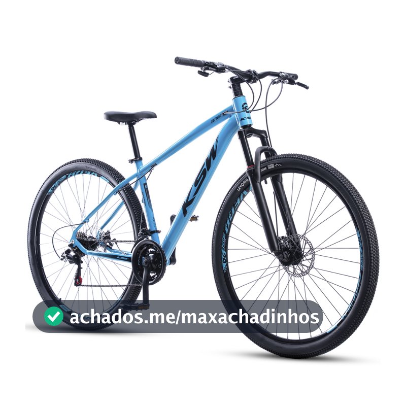 Bicicleta Bike Aro 29 Ksw Xlt100 21 Velocidades Marcha Aero Alumínio Freio a disco Suspensão Mtb