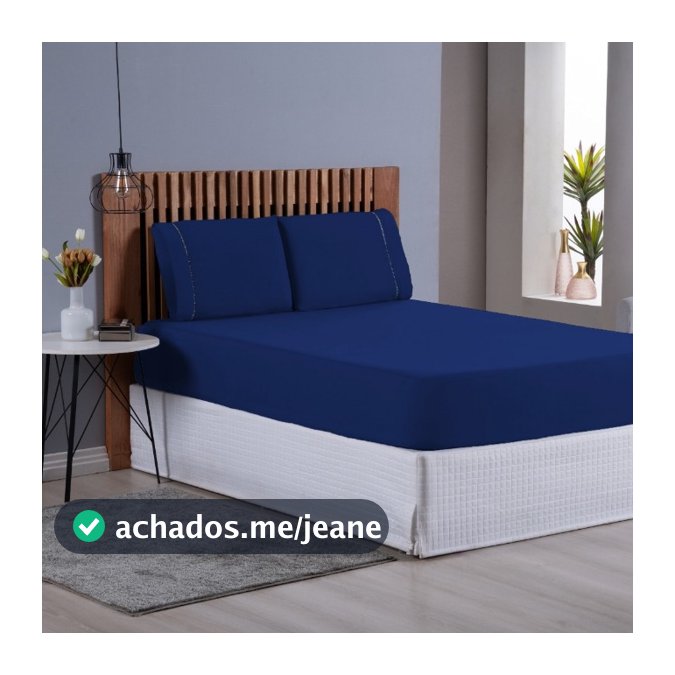 Jogo de Cama Lençol Ponto Palito Casal Queen Micropercal 3 peças 400 Fios Confortável soft touch