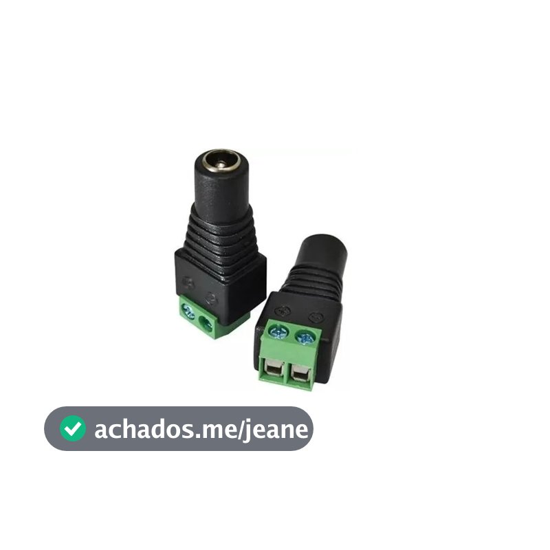 Kit 5 P4 Macho Borne + 5 P4 Femea Borne - Conector Cftv