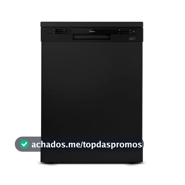Lava Louças 14 Serviços Preta Midea