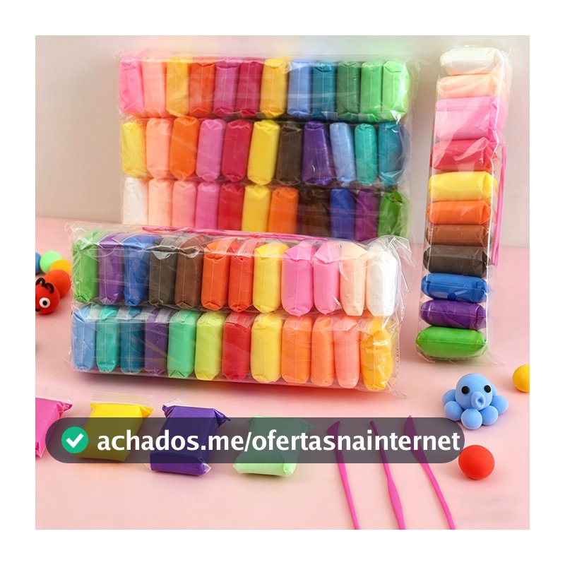 60 a 240 PCS Massinha Argila EVA Macia Leve Cores Ferramentas Massa Não Não-Tóxica + Acessórios 660