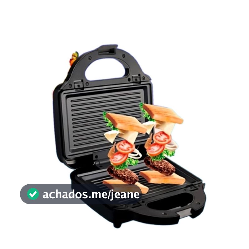 Sanduicheira Elétrica Compacta 3 Em 1 Sanduíches Waffles Carnes LCK